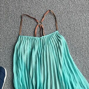 BCBGMaxAzria Aqua Pleated Mini Dress
